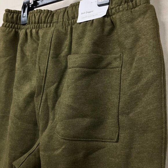 Goodfellow & Co Men's Small Green Heavyweight Fleece Jogger Pants Elastic Waist - Picture 6 of 13
